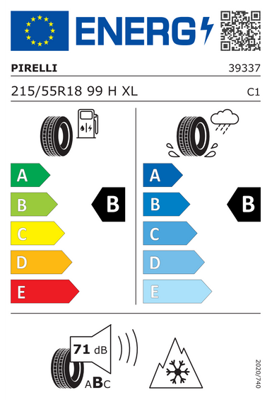 Pneus Pirelli Cinturato Winter 2 XL FR 215/55 R18 99H