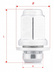 Ecrou de fixation M12x1,5 / fermé avec rondelle plate / chromé / K21