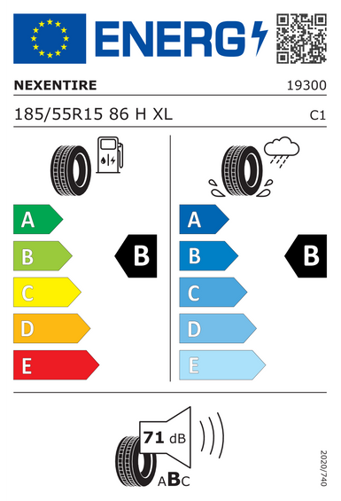 Pneus Nexen N'BLUE S XL 185/55 R15 86H