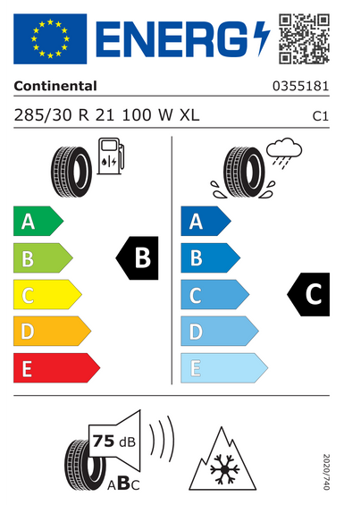 Pneus Continental WinterContact TS 860 S XL FR 285/30 R21 100W