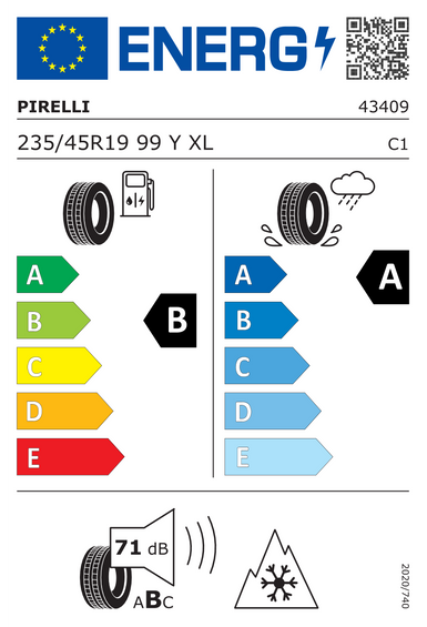 Pneus Pirelli Cinturato All Season SF3 XL FR 235/45 R19 99Y