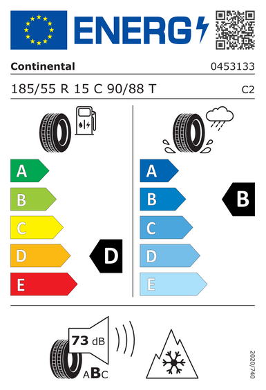 Pneus Continental VanContact Winter 185/55 R15 90T
