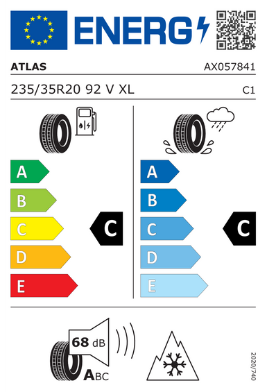 Pneus Atlas POLARBEAR UHP3 XL 235/35 R20 92V