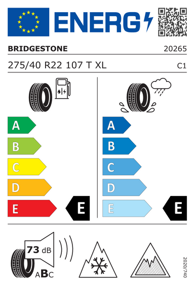 Pneus Bridgestone BLIZZAK DM-V3 XL FR 275/40 R22 107T